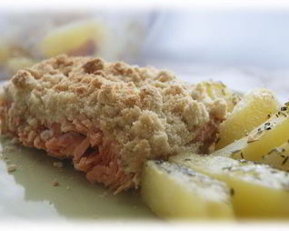 Лососевый крамбл