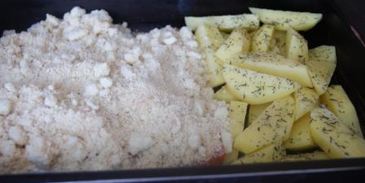 лососевый крамбл