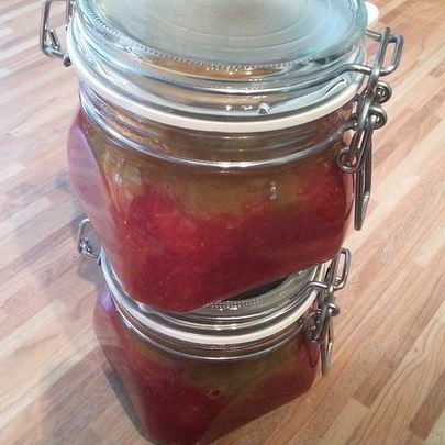 Клубнично-ревеневый мармелад
