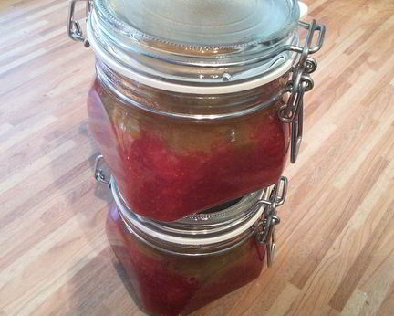 Клубнично-ревеневый мармелад