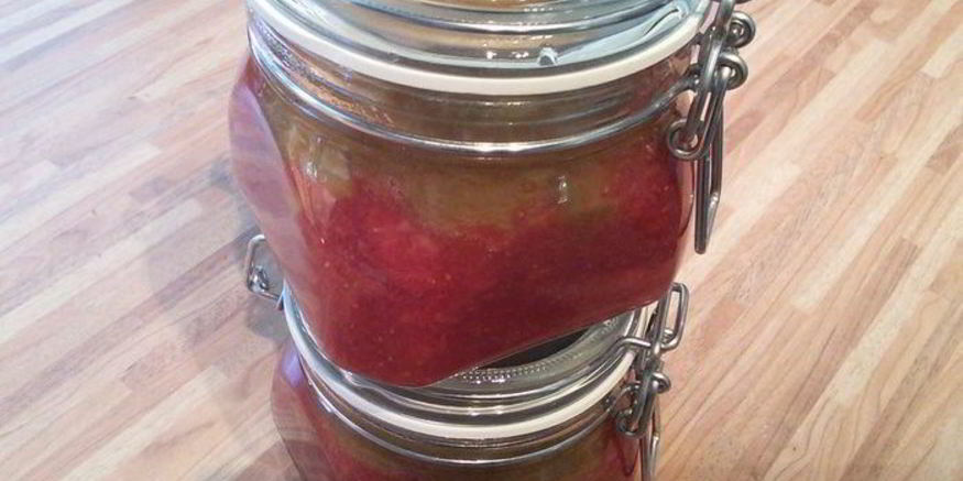 Рецепт клубнично-ревеневого мармелад