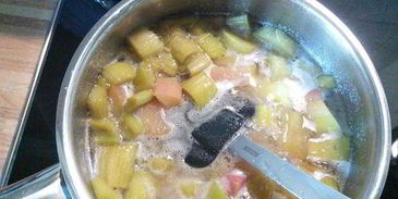 клубнично-ревеневый мармелад