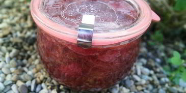 мармелад из ревеня и клубники с мятой