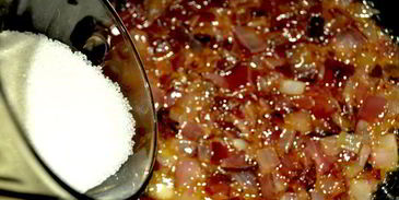 стейк с соусом луковый мармелад