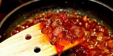 стейк с соусом луковый мармелад