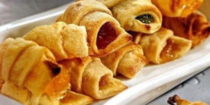 Рецепт трубочек с мармеладом