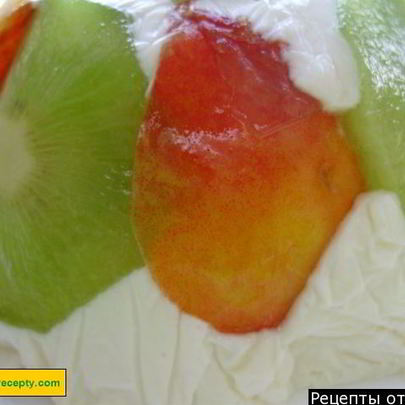 Творожный десерт с мармеладом