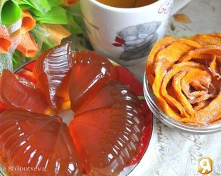 Тыквенные дольки с мармеладом