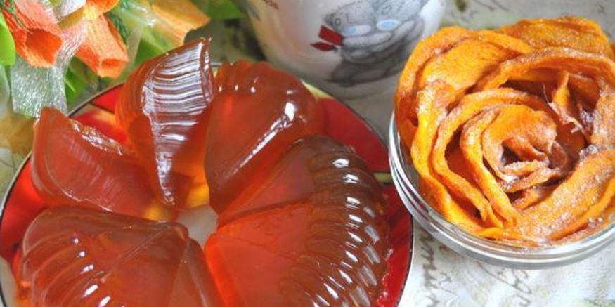 Рецепт тыквенных долек с мармеладом