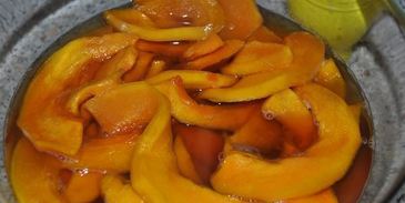 тыквенные дольки с мармеладом