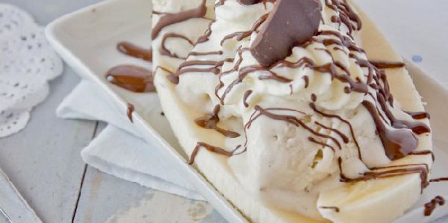 Рецепт бананового мороженого без мороженицы и banana split