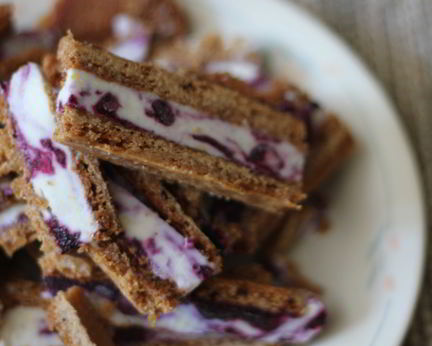 Черничное мороженое-сэндвич