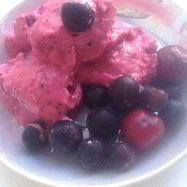 Рецепт Диетического бананова-ягодного мороженого