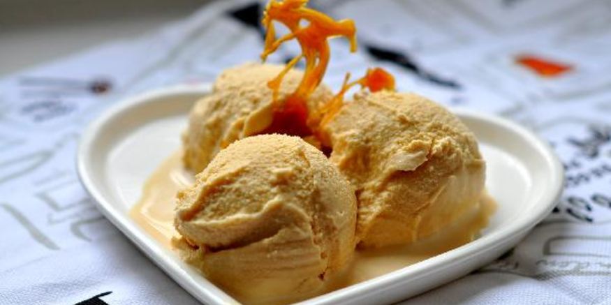 Рецепт карамельного мороженого