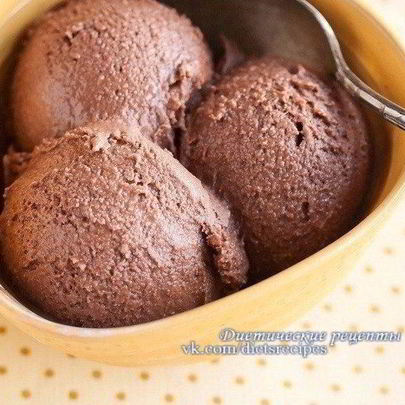 Мороженое из банана и какао