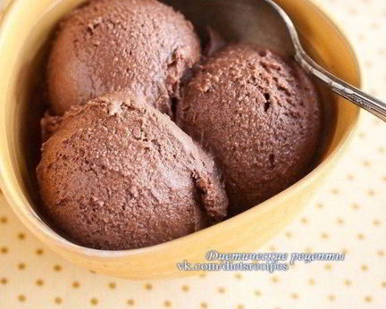 Мороженое из банана и какао