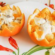 Рецепт Мороженого в апельсиновых чашечках