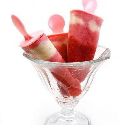 Мятное двухцветное арбузно-цитрусовое мороженое