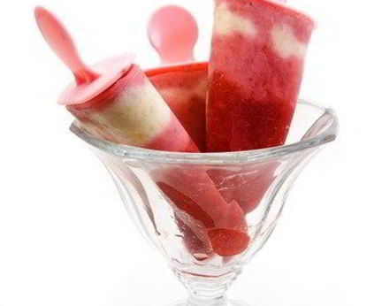 Мятное двухцветное арбузно-цитрусовое мороженое