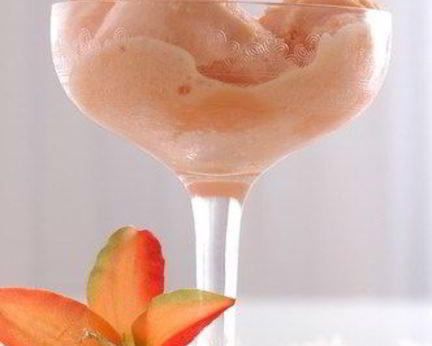 Персиковое йогуртовое мороженое