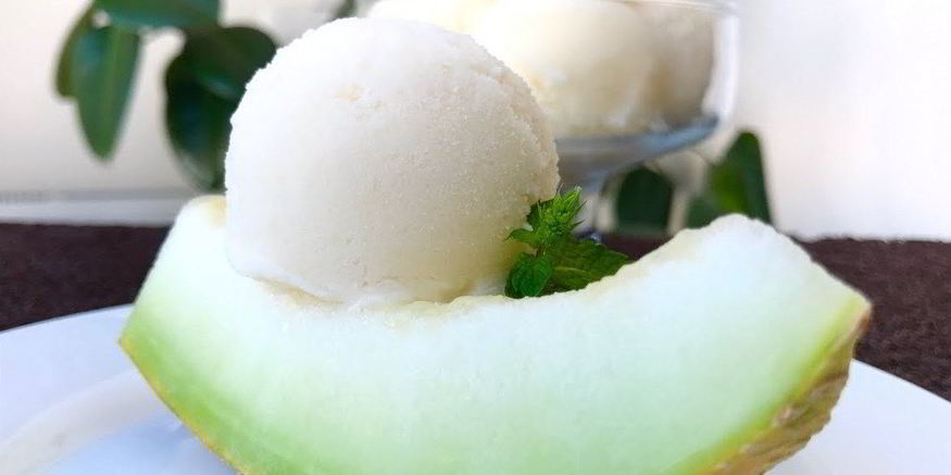 Рецепт простого мороженого из дыни