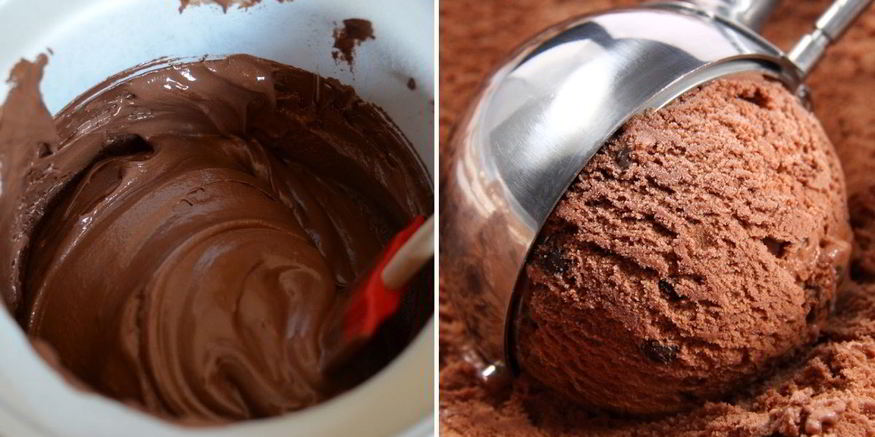 Рецепт шоколадного мороженого