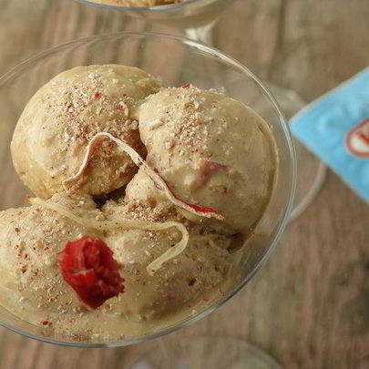 Соленое мороженое с крабовыми палочками