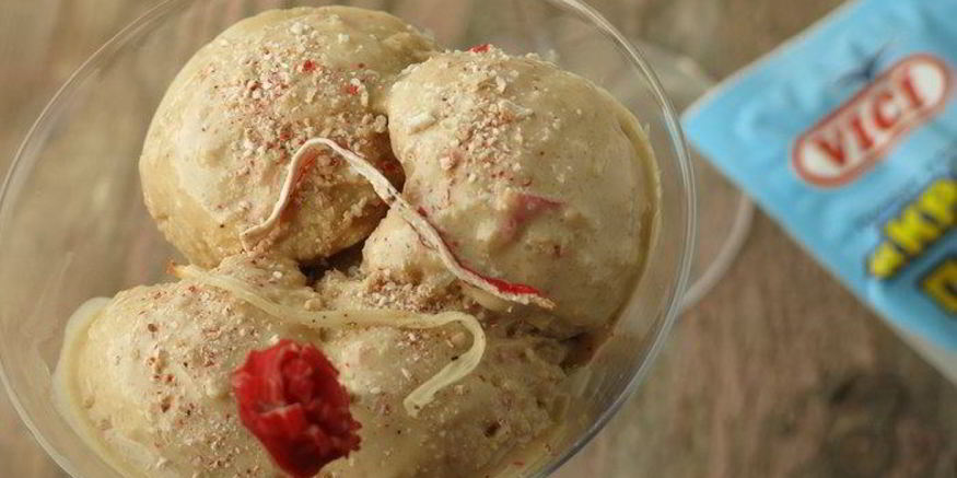 Рецепт соленого мороженого с крабовыми палочками