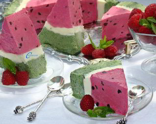 Торт-мороженое Арбуз