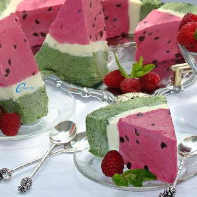 Торт-мороженое Арбуз