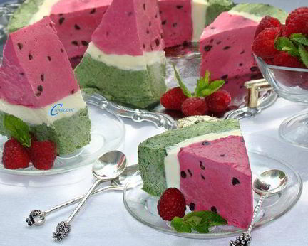 Торт-мороженое Арбуз