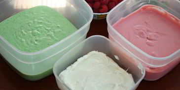 торт-мороженое арбуз