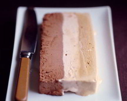 Торт-мороженое с каштанами