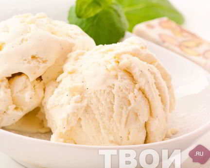 Ванильное домашнее мороженое