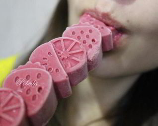 Зефирно-ягодное мороженое