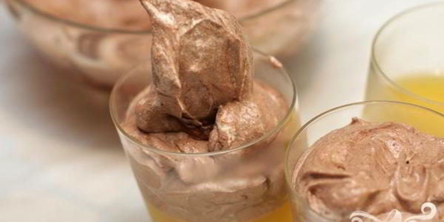 Рецепт апельсинового желе с шоколадным муссом