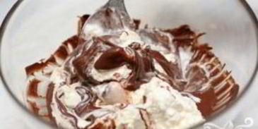 апельсиновое желе с шоколадным муссом