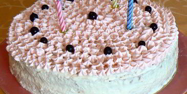 бисквит с нежным сливочно-смородиновым муссом