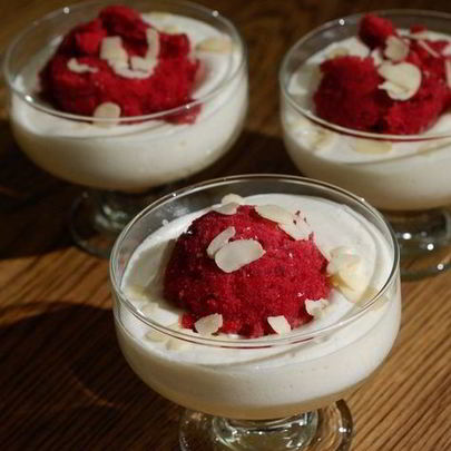 Йогуртовый мусс с гранитой