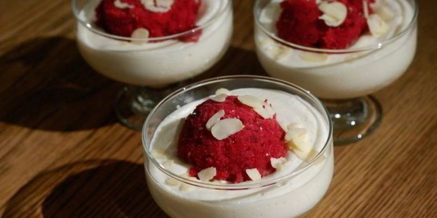 Рецепт йогуртового мусса с гранитой