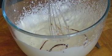 йогуртовый мусс с гранитой