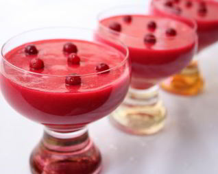 Клюквенный мусс