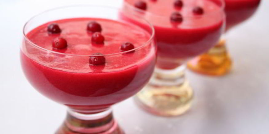 Рецепт клюквенного мусса