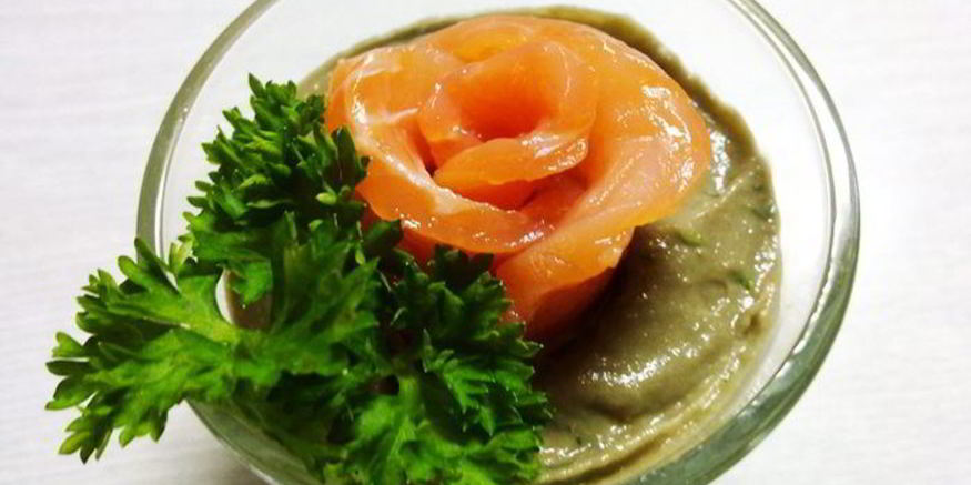 Рецепт мусса из авокадо с форелью