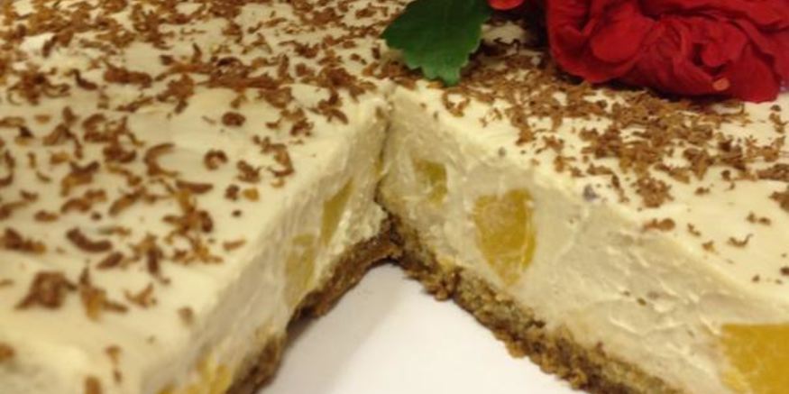 Рецепт мусса из белого шоколада с персиками