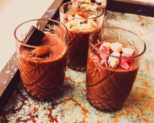 Мусс из горького шоколада