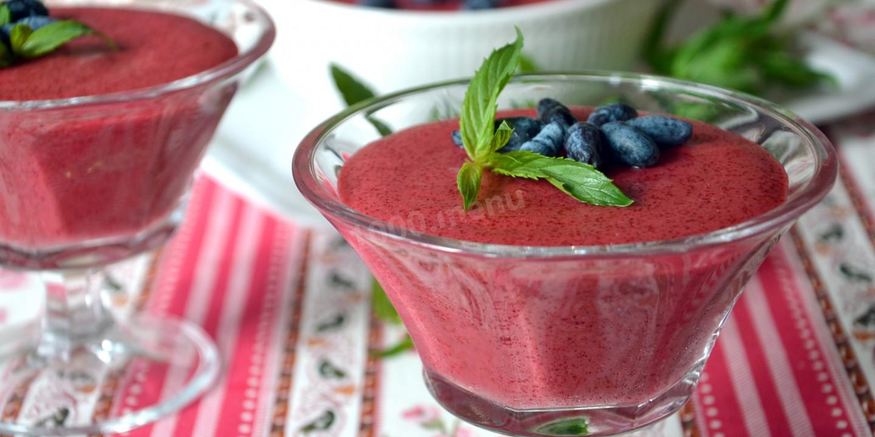 Рецепт мусса из жимолости