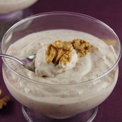 Нежный мусс-крем с инжиром и грецкими орехами