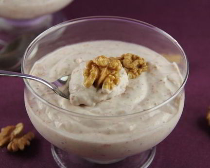 Нежный мусс-крем с инжиром и грецкими орехами