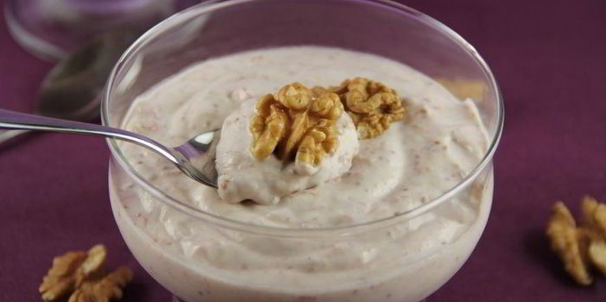 Рецепт нежного мусса-крема с инжиром и грецкими орехами